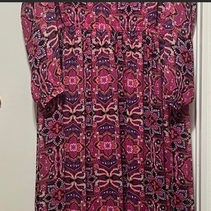 Lane Bryant floral cold shoulder maxi